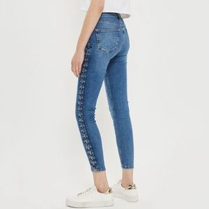 Mid Blue Side Lace Jamie Jeans